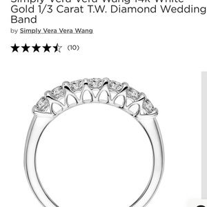 Vera Wang 1/3 carat ring.